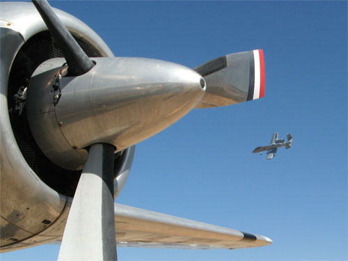 A-10 flying at Davis-Monthan AFB