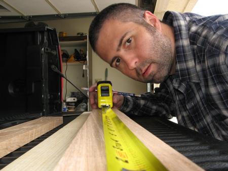 Measuring Entertainment Center Apron Pieces