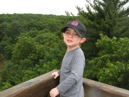 Drenched, Shivering Hiker at Starved Rock