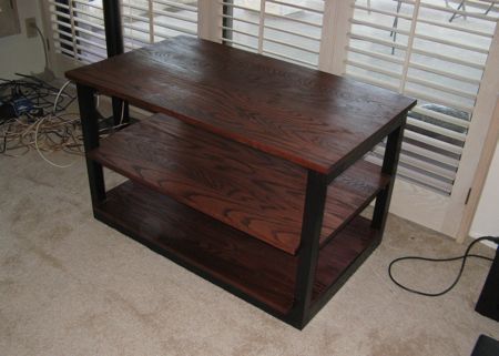 Finished do-it-yourself TV Stand