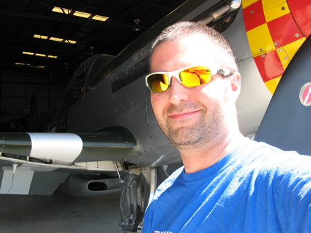 bkdunn and a P-51 Mustang in Chino