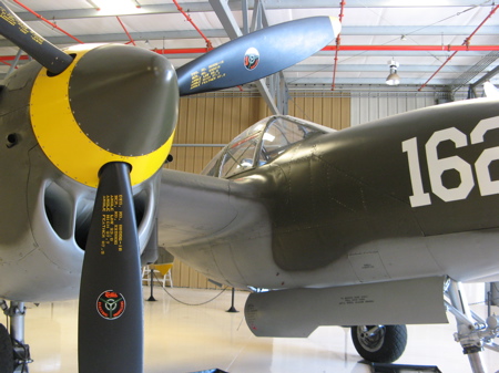 p-38 lightning at the planes of fame museum in Chino, California