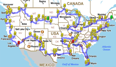 48-state cross-country road trip itinerary