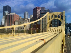 Roberto Clemente Bridge, Downtown Pittsburgh