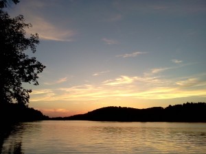 Sunset at Keystone Lake, Pennsylvania