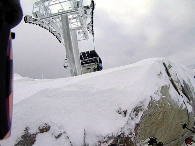 Kind of seems like the chair might not clear the rock here is all.