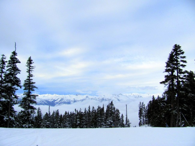 Somewhere at Whistler, a horizon.