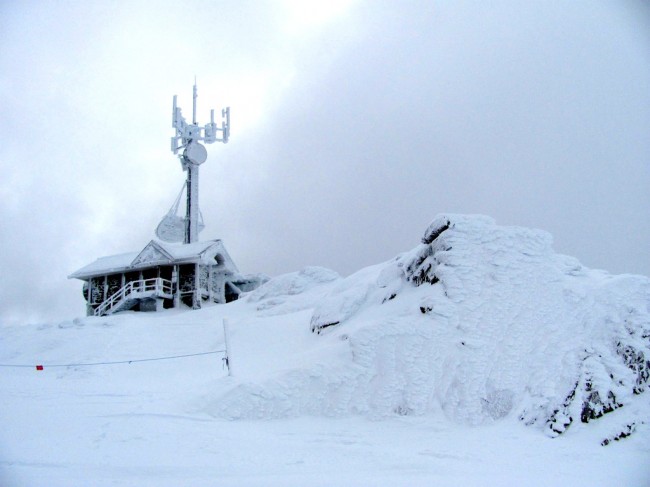 The top of Whistler Peak looks like this.