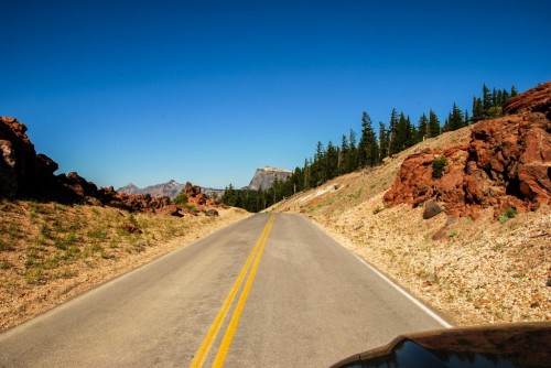 Ring road around Crater Lake