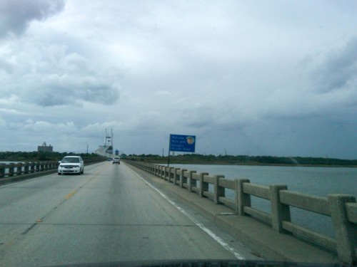 At the Georgia border (from South Carolina)