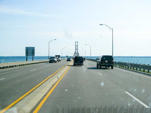 Mackinac Bridge near St. Ignace, Mich.