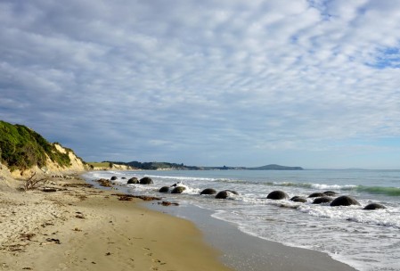 Moeraki Boulders, made of naturally occurring cement for some reason.