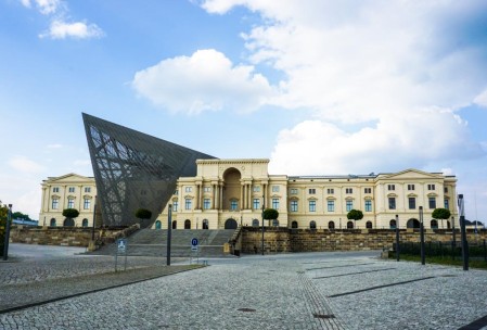 Facade of the Military Museum. Symbolic architectural flourish!