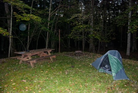 Campsite, somewhere in WV.