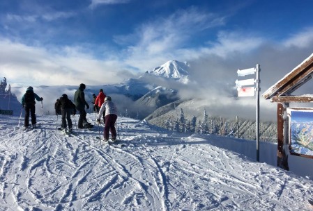 The first day I went skiing at Crystal Mountain (12/24).