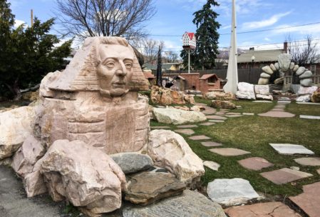 The Joseph Smith Sphinx at Gilgal Garden in SLC.