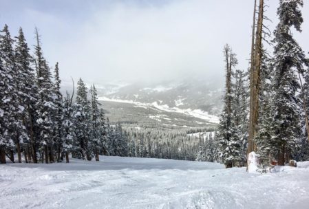 Some run at Copper, looking down on I-70 below.